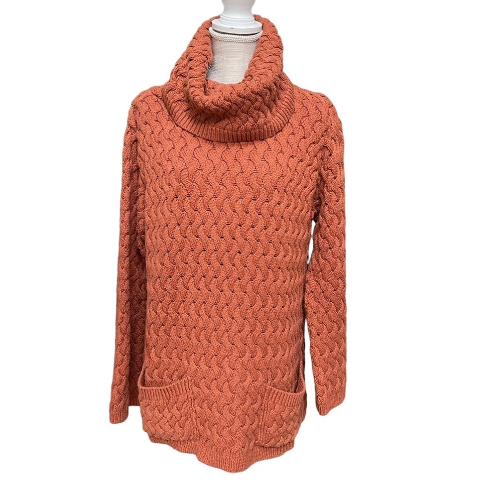Willow Chunky Knit Oversize Cowlneck Sweater with Front Pockets Size:‎ XL